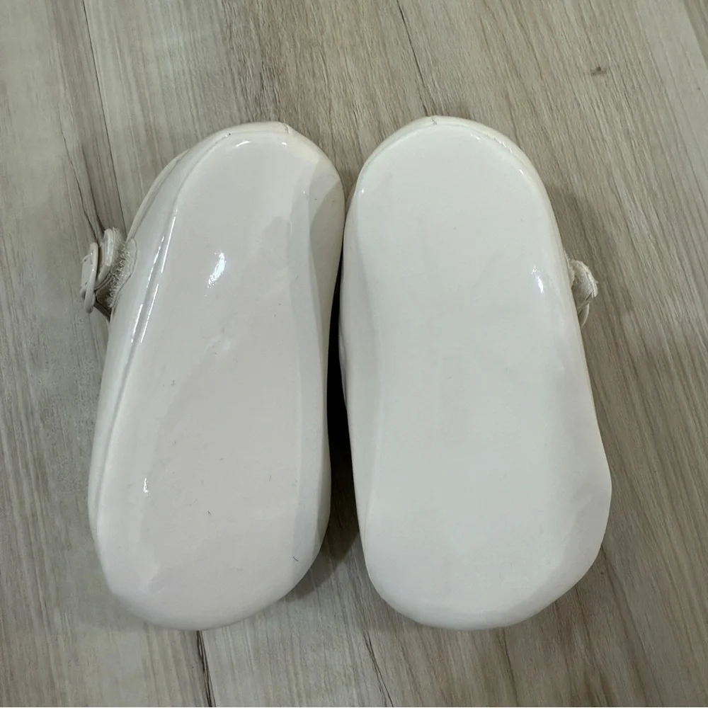 Baby Deer Cream Baby Mary Jane Shoes with Bow Size 3